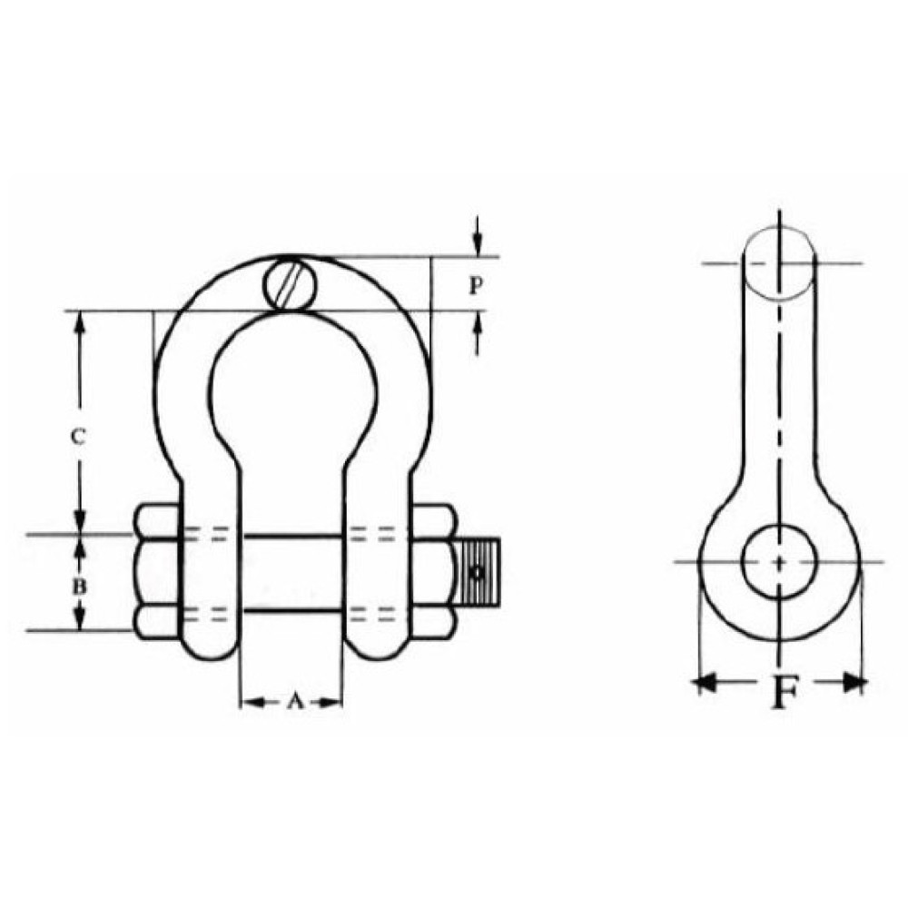 Safety Pin Bow Shackle